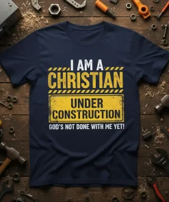 Christian Under Construction T-Shirt Faith & Hope Design