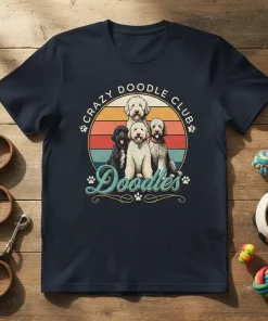 Crazy Doodle Club Doodles Dog Lover T-Shirt Gift