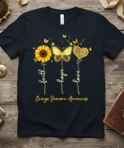 Faith Hope Love Ewings Sarcoma Awareness T-Shirt