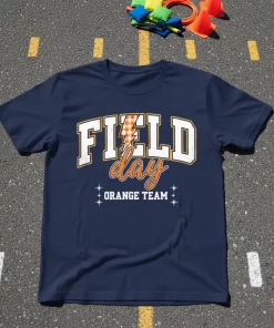Field Day Orange Team T-Shirt School Sports Event Gift