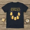 Grandma Of The Birthday Duck t-shirt with cute ducklings wearing party hats and holding gifts