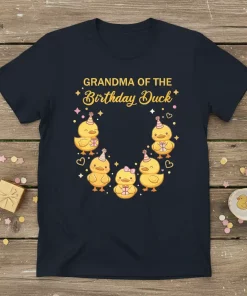 Grandma of the Birthday Duck T-Shirt Cute Gift