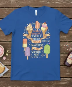 Ice Cream Flavors T-Shirt Sweet Treat Lover Gift Idea