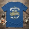 MR.DUCKS MR NOT OSMR Cm Wings (LIB) MR DUCKS text design on a blue t-shirt, featuring retro-style typography and banners