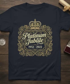 Platinum Jublie 1952 2022 Queen Elizabeth Royal Tee