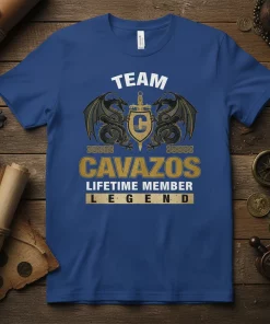 Team Cavazos Lifetime Member Legend T-Shirt Family Pride Gift