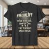 #MOMLIFE I USED TO text design featuring eye-catching typography on quality t-shirt